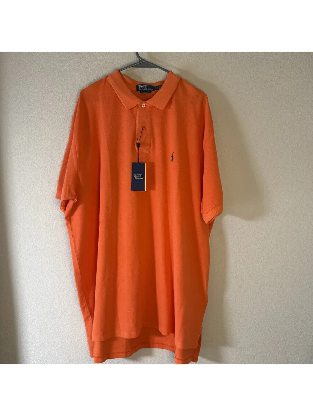 Polo Ralph Lauren Mens XXL Orange Classic Fit Mesh Polo Shirt NWT $168